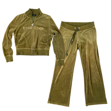 Load image into Gallery viewer, Bebe Velour Tracksuit