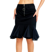Load image into Gallery viewer, Girbaud Flirty Black Pencil Skirt