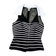 Load image into Gallery viewer, Caché Sleeveless Collared Top