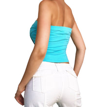 Load image into Gallery viewer, 90s Turquoise Tube Top