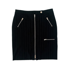 Load image into Gallery viewer, Bebe Pinstriped Double Zip Skirt