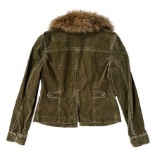 Load image into Gallery viewer, Army Green Furry Corduroy Jacket