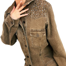 Load image into Gallery viewer, Olive Studded Shacket