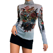 Load image into Gallery viewer, French Vintage Delicate Turtleneck Top