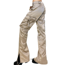 Load image into Gallery viewer, Early 2000s Satin Cargo Pants