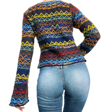 Load image into Gallery viewer, 90s Colorful Knit Cardigan