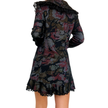 Load image into Gallery viewer, Ruffly Italian Floral Blazer