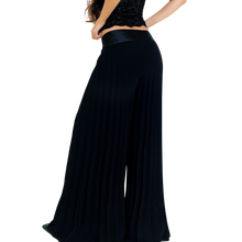 Load image into Gallery viewer, Caché Black Pleated Accordion Pants