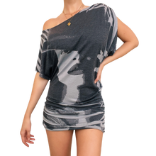 Load image into Gallery viewer, Slouchy Graphic Mini Dress
