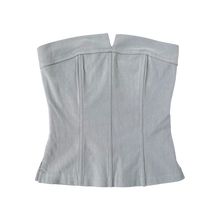 Load image into Gallery viewer, Light Gray Strapless Corset Top