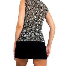 Load image into Gallery viewer, 90s Metallic Floral Top