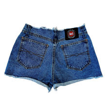 Load image into Gallery viewer, Vintage Plaid Denim Shorts