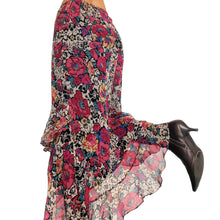 Load image into Gallery viewer, Betsey Johnson Silk Floral Midi Skirt
