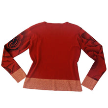 Load image into Gallery viewer, Silk Knit Rose Sweater