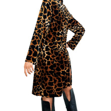 Load image into Gallery viewer, 90s Velvet Animal Print Duster