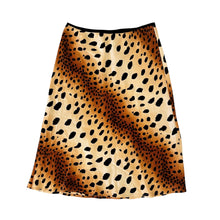 Load image into Gallery viewer, Silk Animal Print Skirt