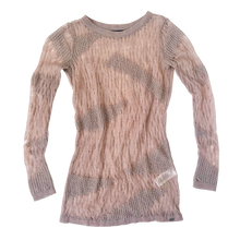 Load image into Gallery viewer, Sheer Open Knit Mini Dress