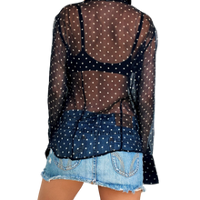 Load image into Gallery viewer, Silk Polkadot Blouse