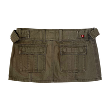 Load image into Gallery viewer, Army Green Cargo Mini Skirt