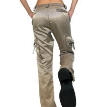 Load image into Gallery viewer, Early 2000s Satin Cargo Pants