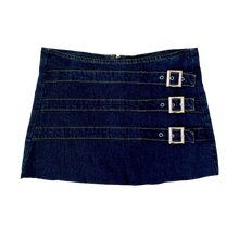 Load image into Gallery viewer, Denim Buckle Mini Skirt