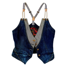 Load image into Gallery viewer, Italian Vintage Denim Vest