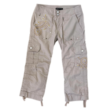Load image into Gallery viewer, Embellished Taupe Capris
