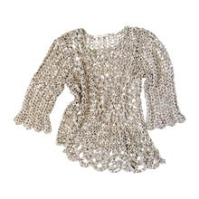 Load image into Gallery viewer, Beige Crochet Layering Top