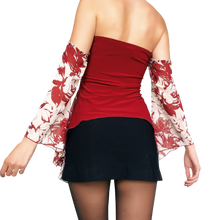 Load image into Gallery viewer, 90s Flowy Lace Up Top