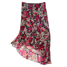 Load image into Gallery viewer, Betsey Johnson Silk Floral Midi Skirt