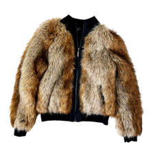Load image into Gallery viewer, Faux Fur Zip Up Jacket