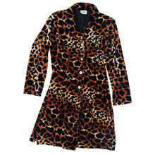Load image into Gallery viewer, 90s Velvet Animal Print Duster