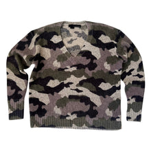 Load image into Gallery viewer, Cashmere Blend Camo Sweater