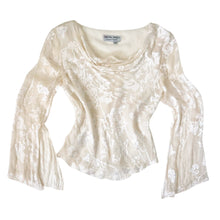 Load image into Gallery viewer, Vintage Creamy Beaded Top