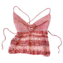 Load image into Gallery viewer, Rosy Posy Crochet + Knit Top