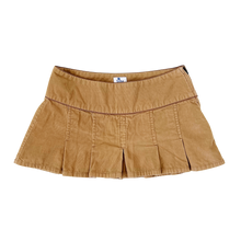 Load image into Gallery viewer, Tan Corduroy Micro Mini Skirt