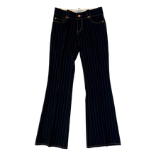 Load image into Gallery viewer, Black Pinstriped Slacks