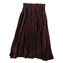 Load image into Gallery viewer, Vintage Flowy Brown Midi Skirt