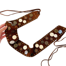 Load image into Gallery viewer, Genuine Suede Leather Coin Belt