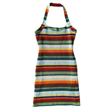 Load image into Gallery viewer, 90s Striped Knit Halter Dress