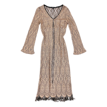 Load image into Gallery viewer, Gold Sheer Knit Duster