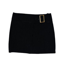 Load image into Gallery viewer, Black Pinstriped Mini Skirt