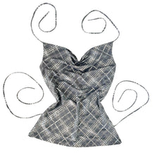 Load image into Gallery viewer, 90s Drapey Metallic Halter Top