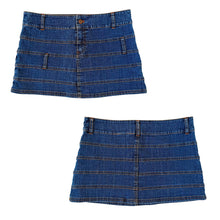 Load image into Gallery viewer, DKNY Funky Denim Mini Skirt