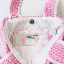 Load image into Gallery viewer, J'adore Tote Bag by Carolannie Crochet