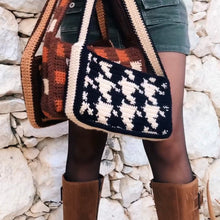 Load image into Gallery viewer, Jumbo Houndstooth Shoulder Bag by Carolannie Crochet