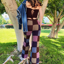Load image into Gallery viewer, Woodland Patchwork Pants by Carolannie Crochet