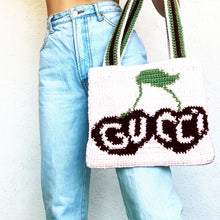 Load image into Gallery viewer, Bougie Cherry Tote Bag by Carolannie Crochet