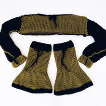 Load image into Gallery viewer, Shrug Top & Boot Cover Set by Carolannie Crochet