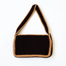 Load image into Gallery viewer, Chocolate Hearts Shoulder Bag by Carolannie Crochet